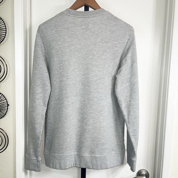 Champion Mens Embroidered Script Logo Sweatshirt - Heather Gray, Size M - Picture 2 of 6